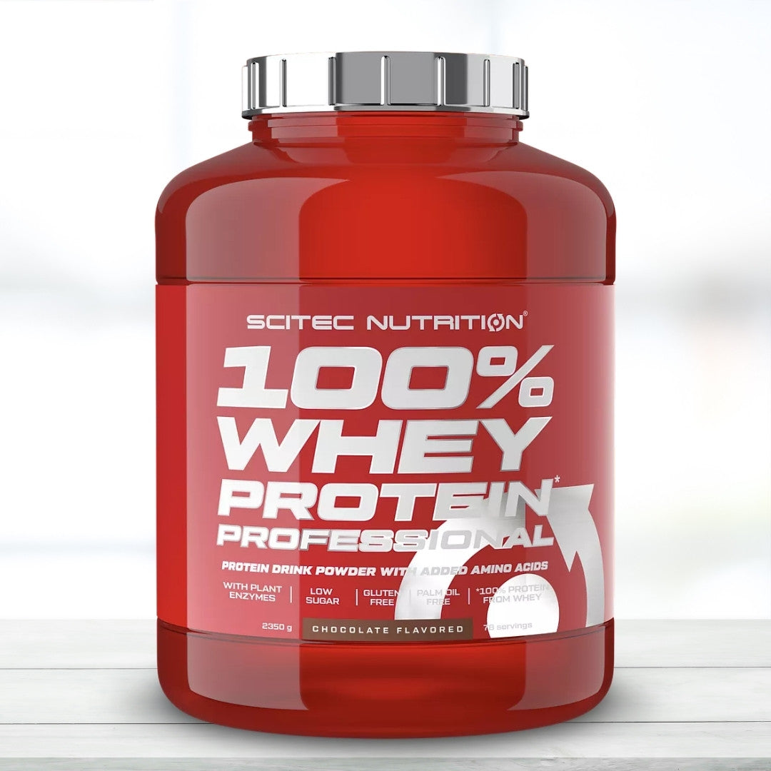 Scitec Nutrition Whey Professional Whey Protein 5.2 Lbs 78 Servings Chocolate Flavor - The Muscle Kart.com
