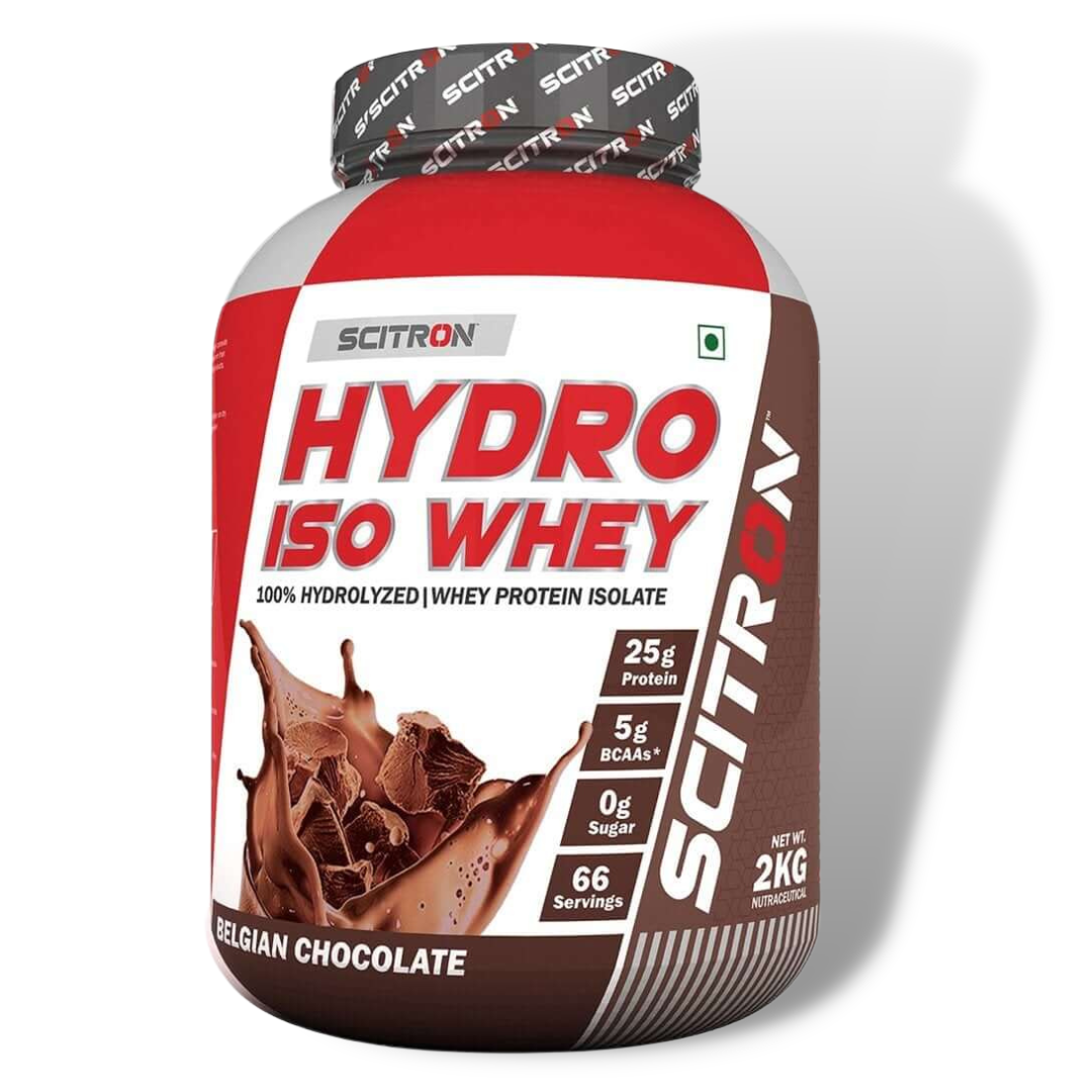 Scitron HYDRO ISO Whey 66 Servings 2kg Belgian Chocolate Flavor
