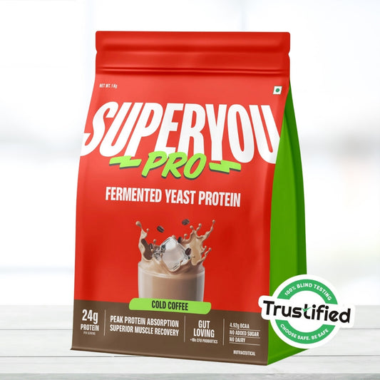 SuperYou Fermented Yeast Protein Powder – Cold Coffee Flavor | 1 kg