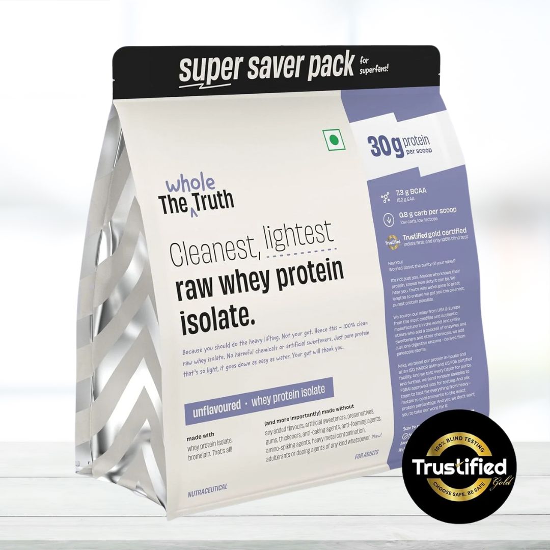 The Whole Truth Raw Protein Isolate 2kg – 30g Protein, Unflavored Super Saver Pack