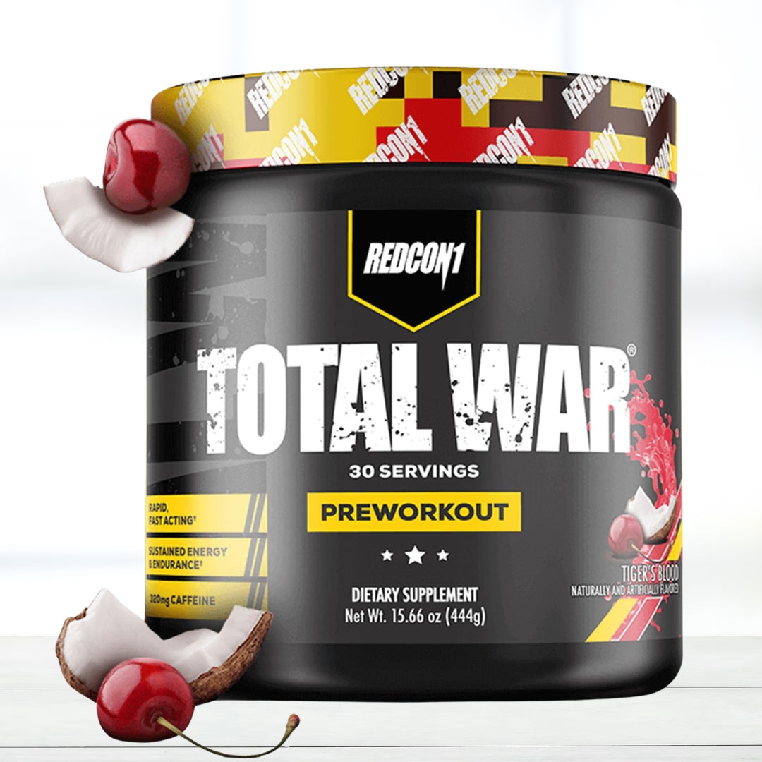 Total War Pre Workout Supplement, 30 Servings | Tiger's Blood Flavor