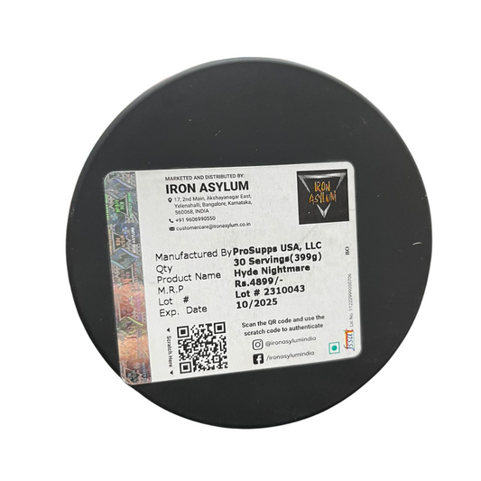 Prosupps Hyde Nightmare Intense Pre Workout 30 servings Jawbreaker Flavor - The Muscle Kart.com