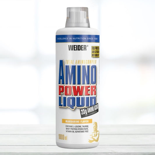 Weider Amino Power Liquid – 1L | Essential Amino Acids with BCAAs & Vitamin B6