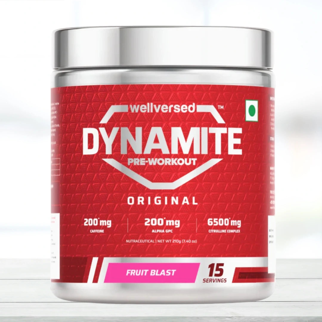 Wellversed Dynamite Pre-Workout 210g (15 Servings) – Explosive Energy, Focus & Endurance