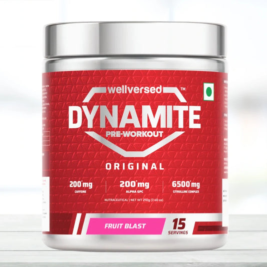 Wellversed Dynamite Pre-Workout 210g (15 Servings) – Explosive Energy, Focus & Endurance