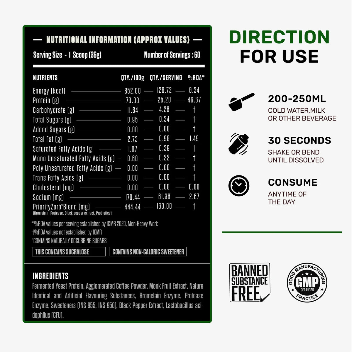 Exalt The Yeastified Fermented Yeast Protein 25g | 60 Servings | Double Chocolate