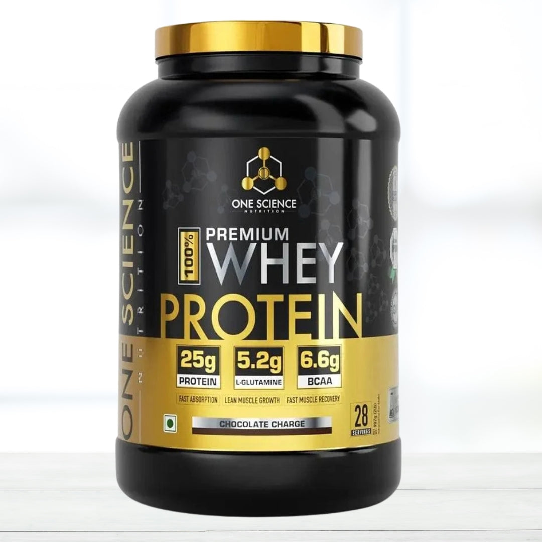 One Science Premium Whey Protein 2 lbs | Whey Protein Powder for Daily Protein Intake | cookies cream  flavour