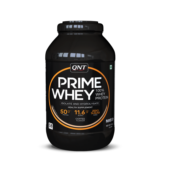 QNT Prime Whey 2 kg, Flavor- Choco Badam With Free Multi Vitamin