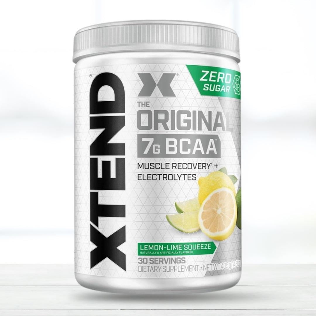 XTEND Original BCAA Powder Lemon Lime Squeeze, 30 Servings, 7g BCAA with Electrolytes