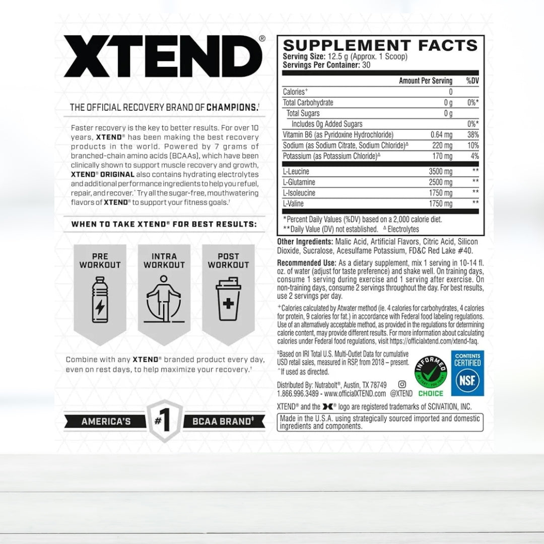 XTEND EAA Essential Amino Acids Powder | Amino Acid Supplement for Workout & Recovery | mango flavour