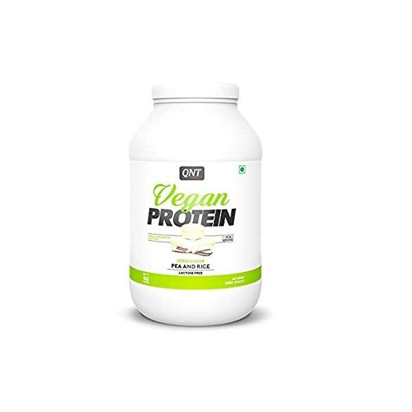 QNT Vegan Protein Vanilla Macaroon Flavour 908g - The Muscle Kart.com