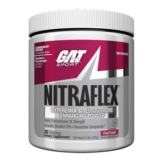 GAT Sport Nitraflex 30 Servings (Fruit Punch) With Scan Code Verify