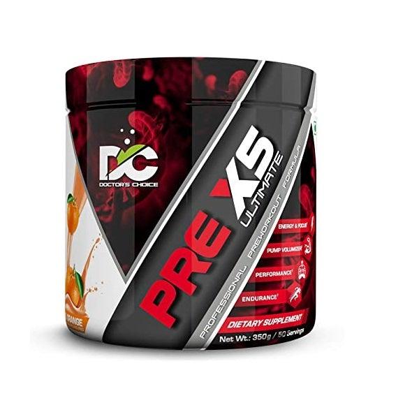 Doctor's Choice PRE-X5 Ultimate Professional Pre-Workout Formula 350g [50 Servings - Tropical Orange] - The Muscle Kart.com