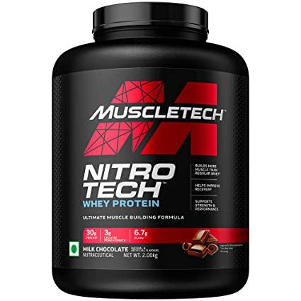MuscleTech Nitro Tech Performance Series 4lbs Milk Chocolate With Scan Verify From MT - The Muscle Kart.com