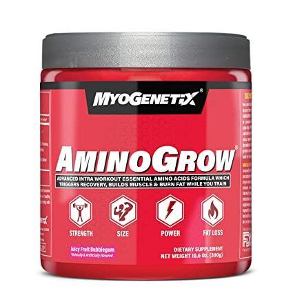 Myogenetix Aminogrow HSP90, 10.6 Oz (60 Servings, Juicy Fruit Bubblegum Flavour) - The Muscle Kart.com