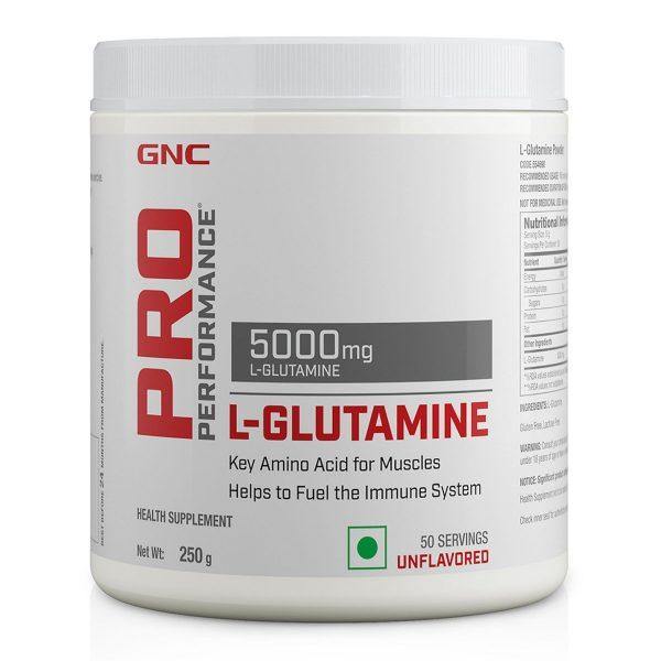 GNC Pro Performance L-Glutamine Powder 5000 mg - The Muscle Kart.com
