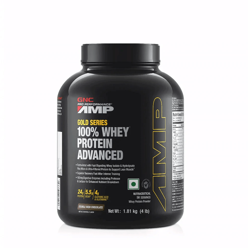 GNC AMP Gold Series 100% Whey 4.4 lbs - The Muscle Kart.com