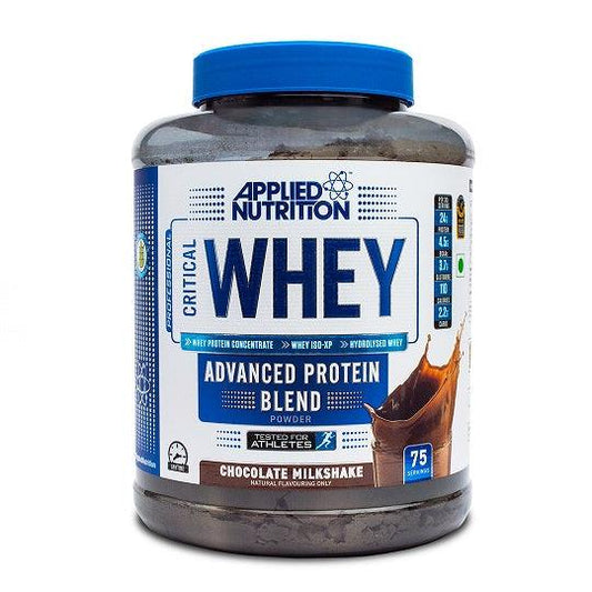 Applied Nutrition Critical Whey Advance Protein Blend 5 lbs, 2.27 kg Chocolate Milkshake - The Muscle Kart.com
