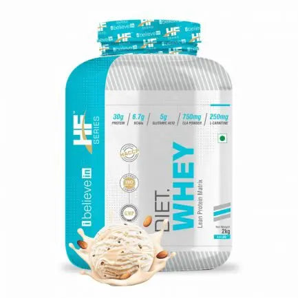 HF Series Whey Protein-Diet Whey lean protein Matrix Whey Protein  (2 kg,Butter Almond ) - The Muscle Kart.com