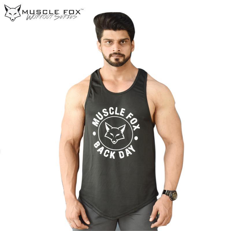 Muscle Fox Back Day Vest - The Muscle Kart.com