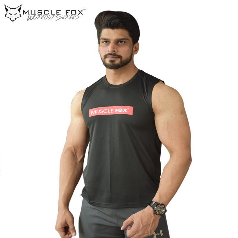 Muscle Fox Superior Black T-Shirt - The Muscle Kart.com