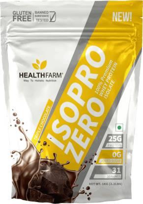 HEALTHFARM Isopro Zero 100% whey isolate protein-31 servings Whey Protein  (1 kg, Triple Chocolate) - The Muscle Kart.com