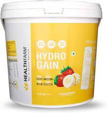 HEALTHFARM Hydro Gain High Protein and High Carbs Mass Gainer,5kg,Flavour-Strawberry Banana - The Muscle Kart.com
