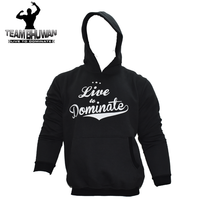 Live To Dominate Black Hoodie - The Muscle Kart.com