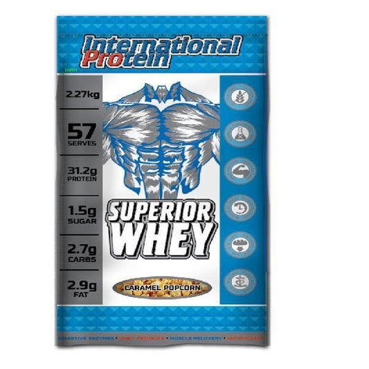 International Protien Superior Whey Strawberry, 5 lb - The Muscle Kart.com