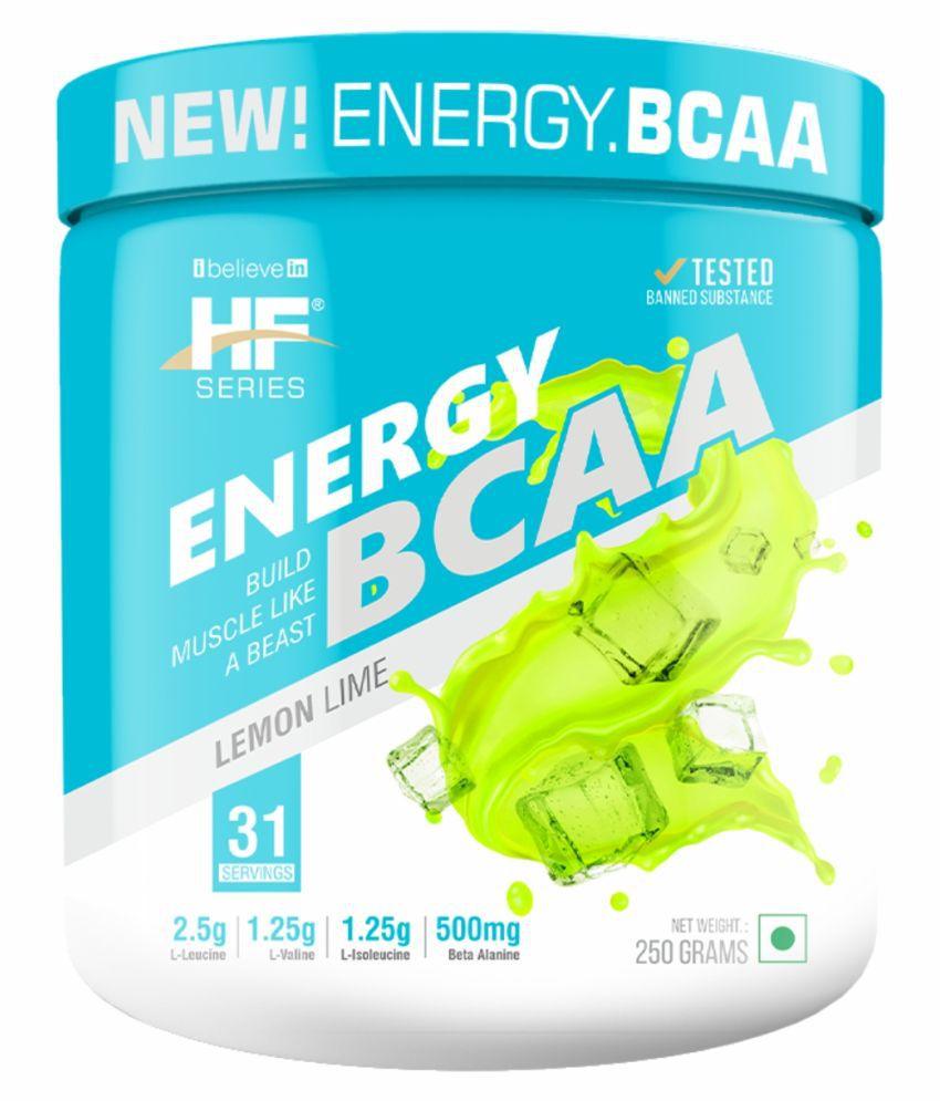 HealthfarmHF Series Energy Bcaa Supplement| Pre-Post Workout and Intra Workout Supplement,Reduce Muscle Fatigue and Enhances Endurance,250 gm|Flavour-LEMON LIME - The Muscle Kart.com