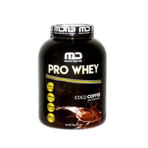 Muscle Doctor Pro Whey Protein Powder 4.4 lbs & 60 Serving (Belgium Chocolate) - The Muscle Kart.com