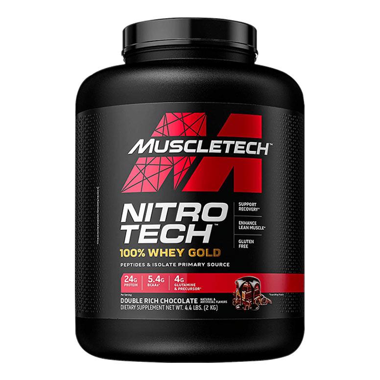 Muscletech Nitrotech 100% Whey Gold  2 kg  Double Rich Chocolate With Scan & Verify