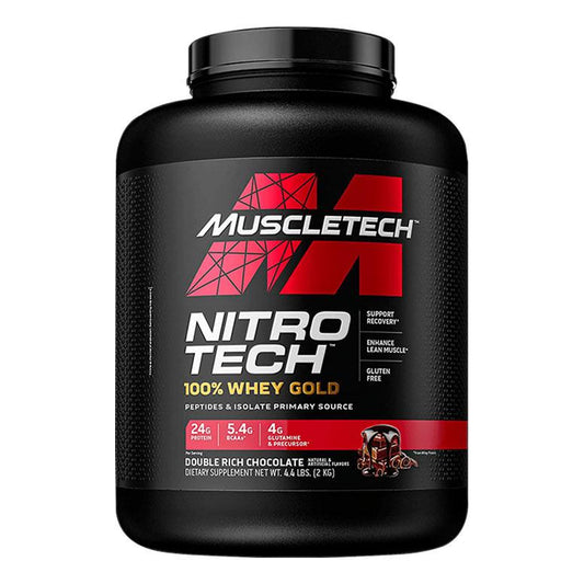 Muscletech Nitrotech 100% Whey Gold 2 kg Double Rich Chocolate With Scan & Verify - The Muscle Kart.com