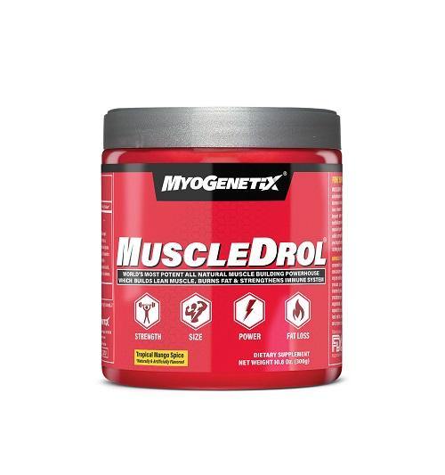 Myogenetix MuscleDrol Powder 300g Tropical Mango Spice - The Muscle Kart.com