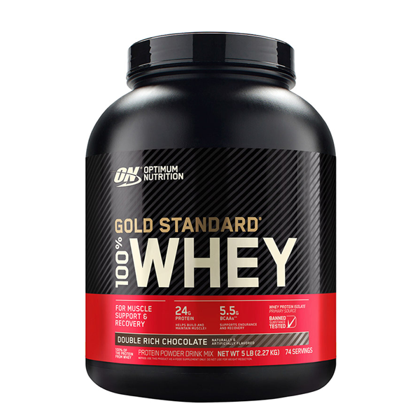 Optimum Nutrition Gold Standard 100% Whey Protein, 5 lbs From Glanbia - The Muscle Kart.com