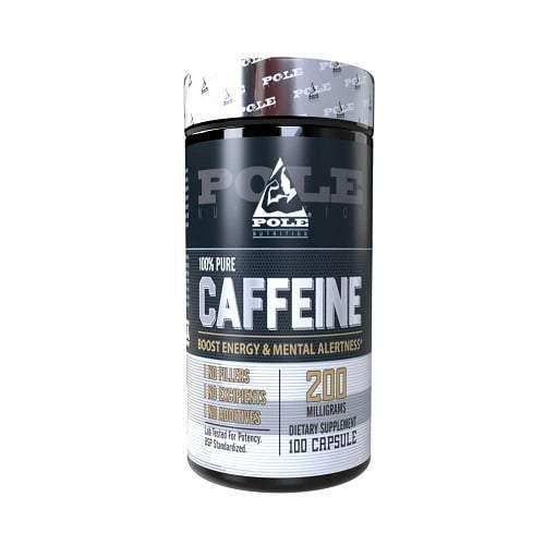 Pole Nutrition Caffeine 200 Mg 100 Capsules - The Muscle Kart.com