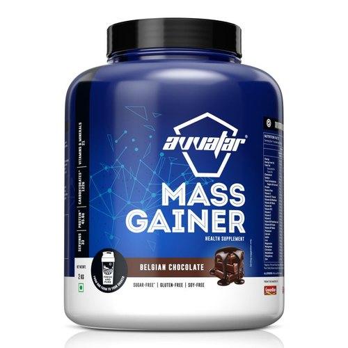 AVVATAR MASS GAINER | 2KG|BELGIAN CHOCOLATE FLAVOUR | MADE WITH 100% FRESH COW'S MILK - The Muscle Kart.com