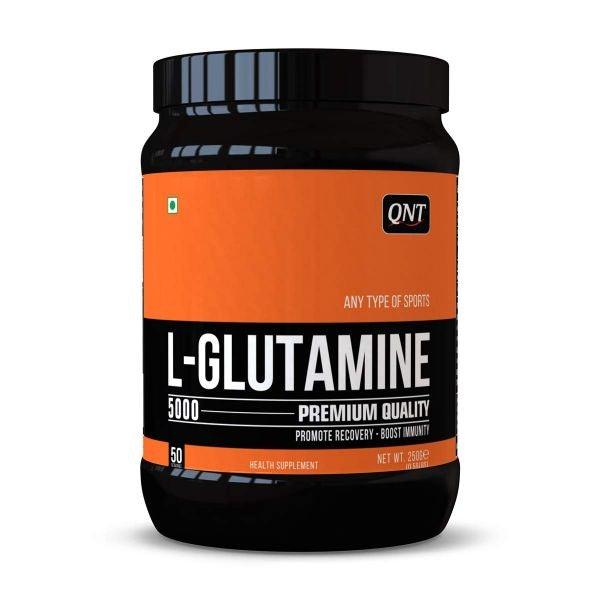 QNT L-Glutamine 5000| Promote Muscle Recovery & Boost Immunity| 250g | 50 Servings - The Muscle Kart.com