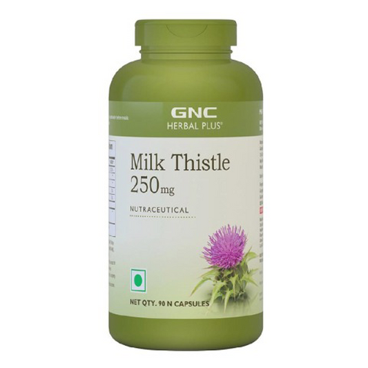 GNC Herbal Plus Milk Thistle 250mg 90 Capsules - The Muscle Kart.com