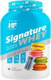 HF Series Signature Whey protein Powder|With added EAA and Glutamine|62 servings|Build Lean and Bigger Muscles|2Kg|Flavour- Heaven Delight - The Muscle Kart.com