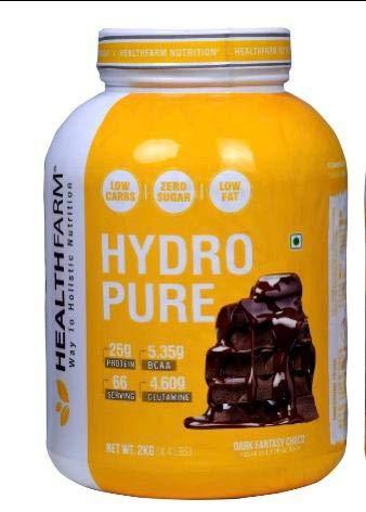 HEALTHFARM Nutrition Hydro Pure Whey Protein Isolate Pure 25g Protein 11.7g EAAS 5.35g BCAA 4.60g Glutamine (DARK FANTASY CHOCOLATE) - The Muscle Kart.com