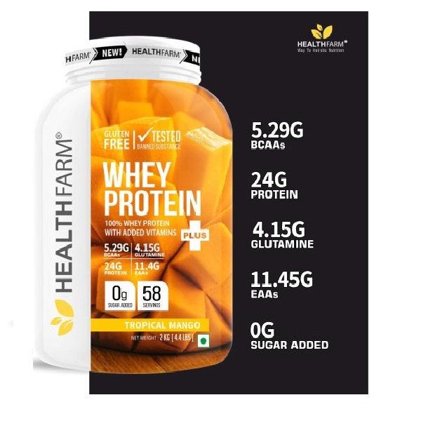 HEALTHFARM Whey Protein 2 kg Mango - The Muscle Kart.com