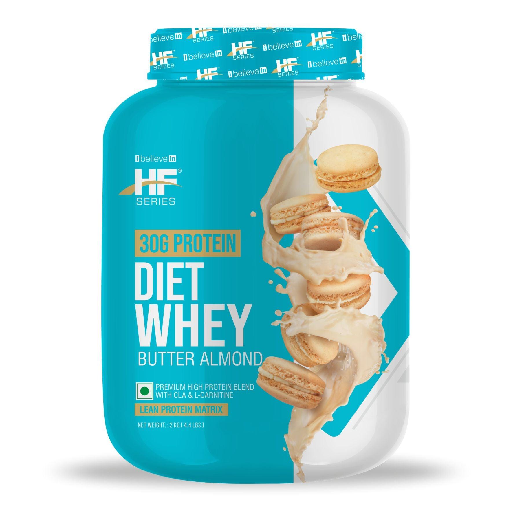 HF Series Whey Protein-Diet Whey lean protein Matrix Whey Protein  (2 kg, Cream Caramel ) - The Muscle Kart.com