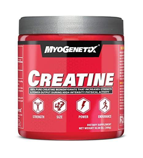 Myogenetix Creatine, 300 g, 100 Servings With Scan & Verify - The Muscle Kart.com