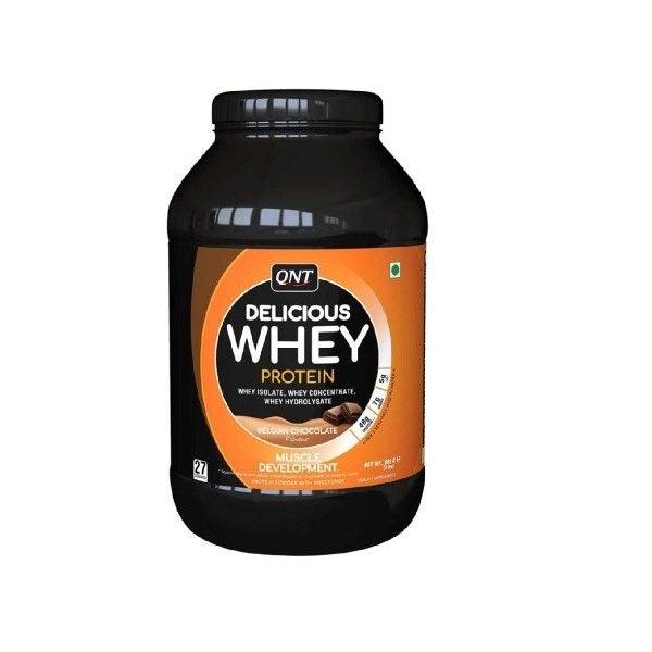 QNT Delicious Whey Belgian Chocolate Flavour 2Kg - The Muscle Kart.com
