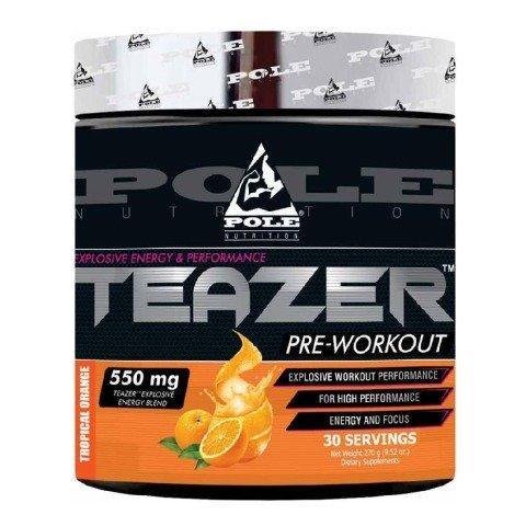 Pole Nutrition TEAZER Pre-workout, 30 Servings Orange - The Muscle Kart.com