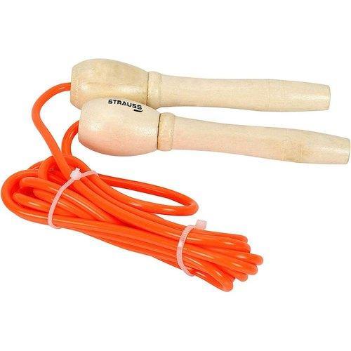 Strauss Wooden Skipping Rope Orange - The Muscle Kart.com