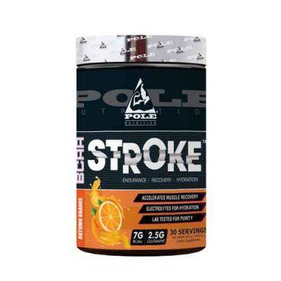 Pole Nutrition BCAA Stroke 30 Serving, 420 Gram, Autumn Orange - The Muscle Kart.com