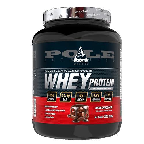 Pole Nutrition 100% Whey Protein Powder - 5 lbs, Rich Chocolate - The Muscle Kart.com