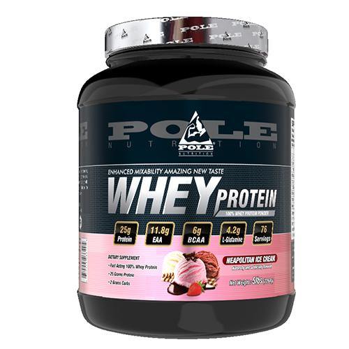 Pole Nutrition 100% Whey Protein Powder - 5 lbs, Neapolitan Ice Cream - The Muscle Kart.com